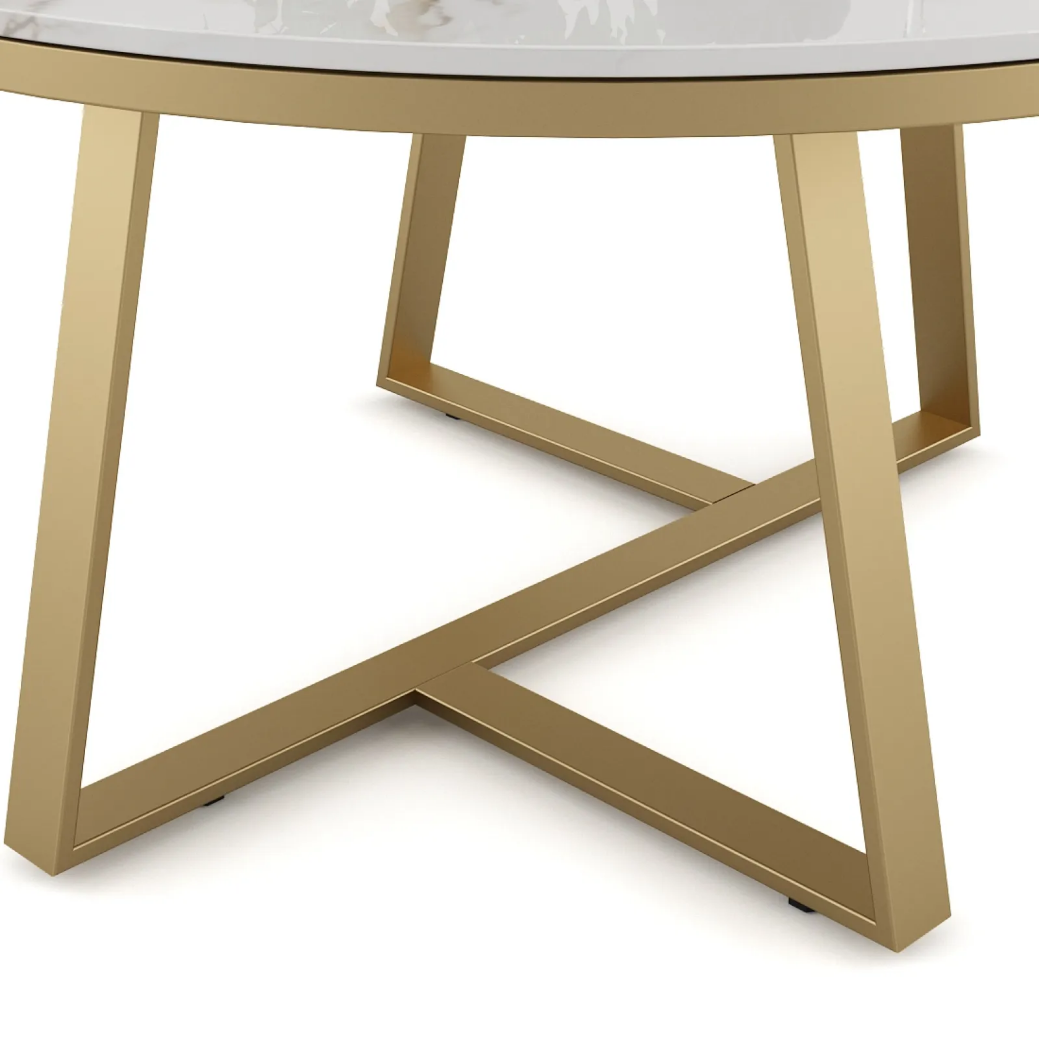 SW CENTER TABLE JULIET WITH CEREMIC TOP & METAL STRUCTURE SPACEWOOD