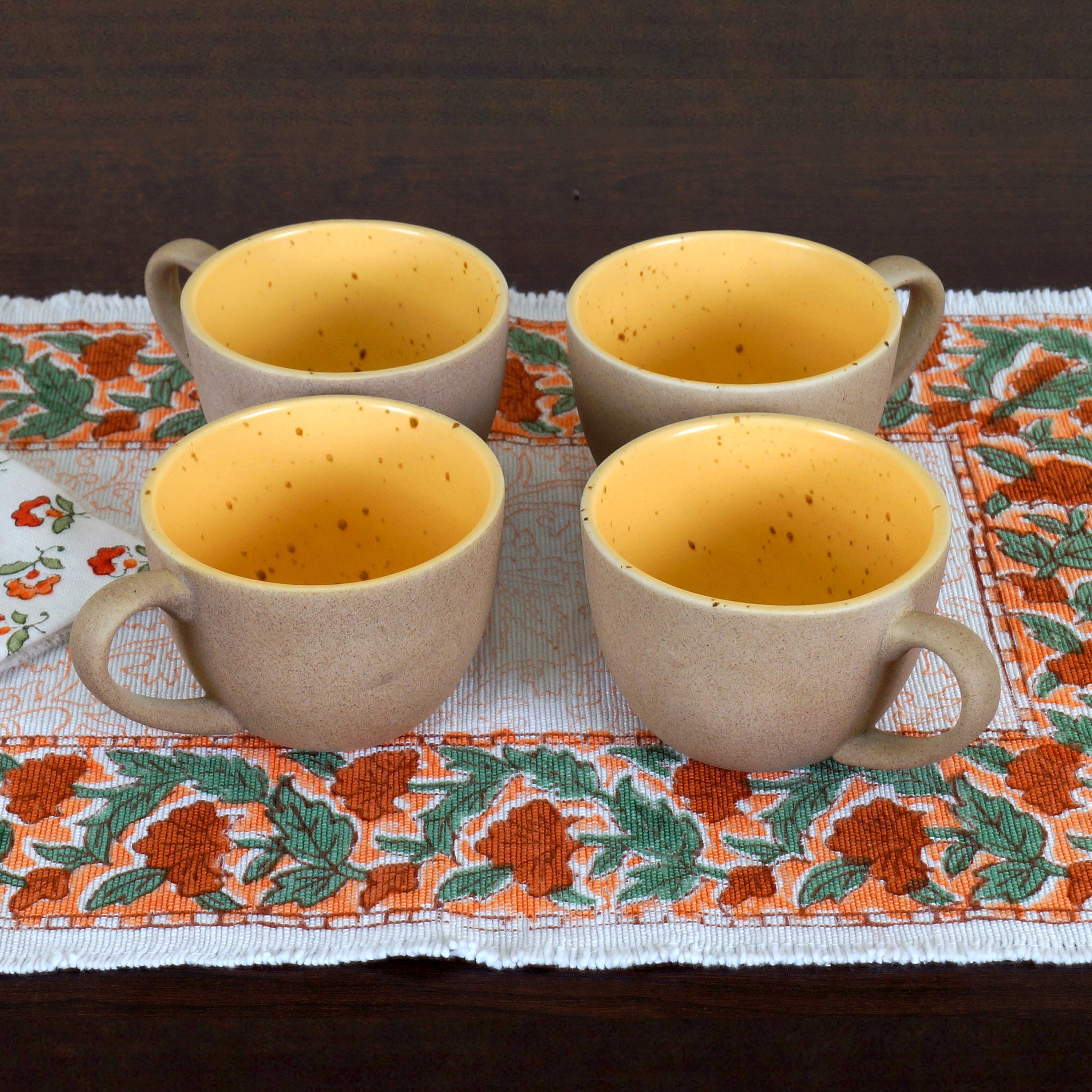 OONA Fcll Handmade Ceramic Cup Yellow P1015 OONA