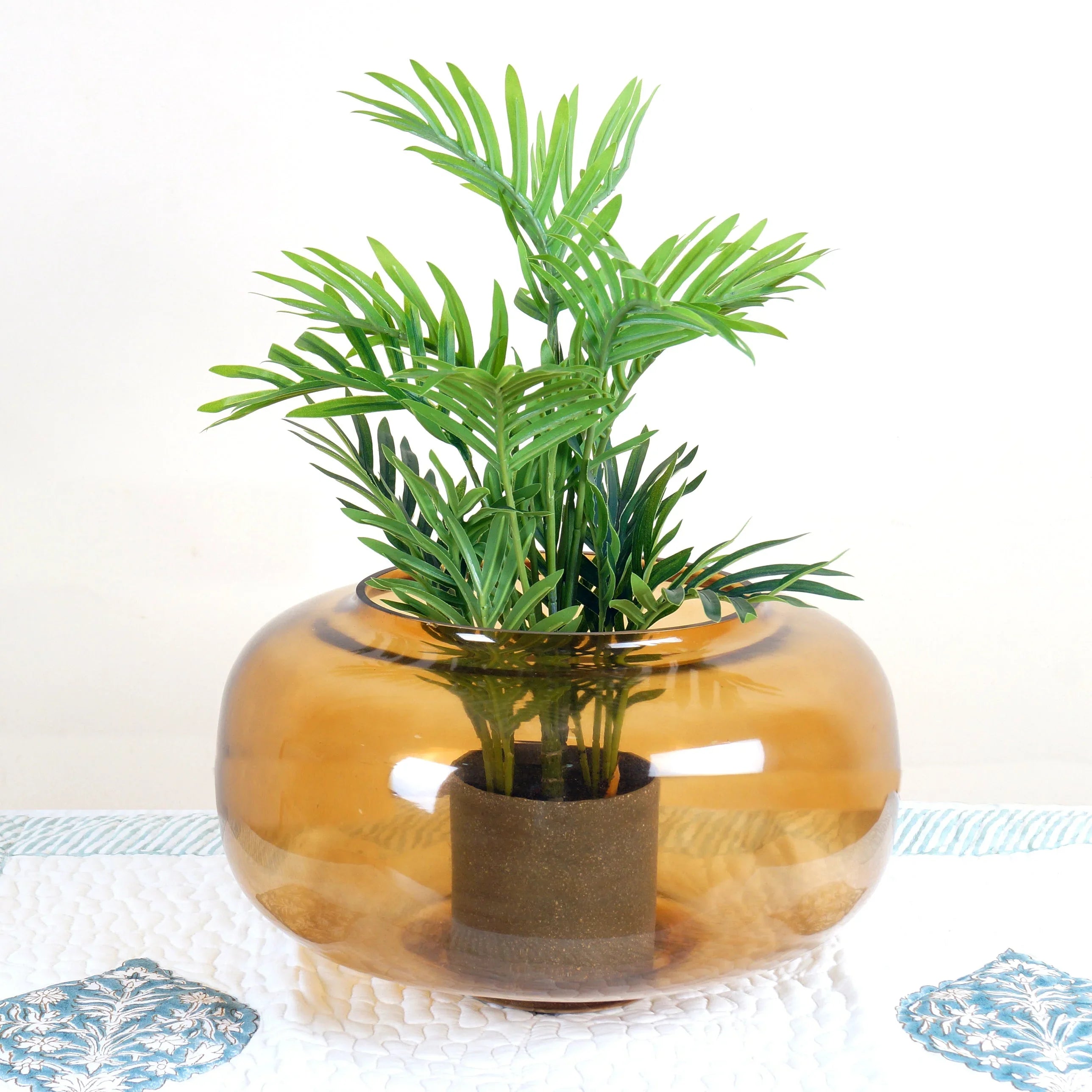 OoNA AAOS Glass Vase Brown Bowl OONA