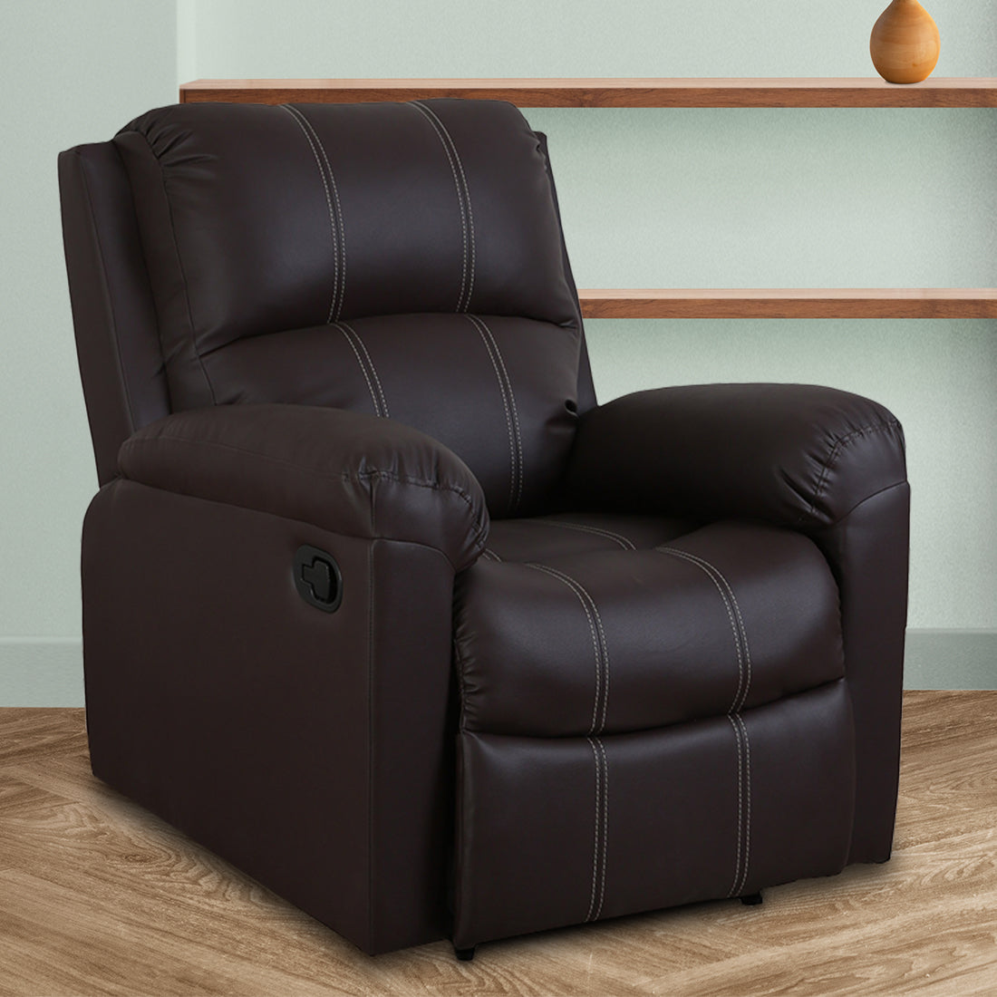 ARENA SPINO Single Seater Manual Recliner spino Brown ARENA