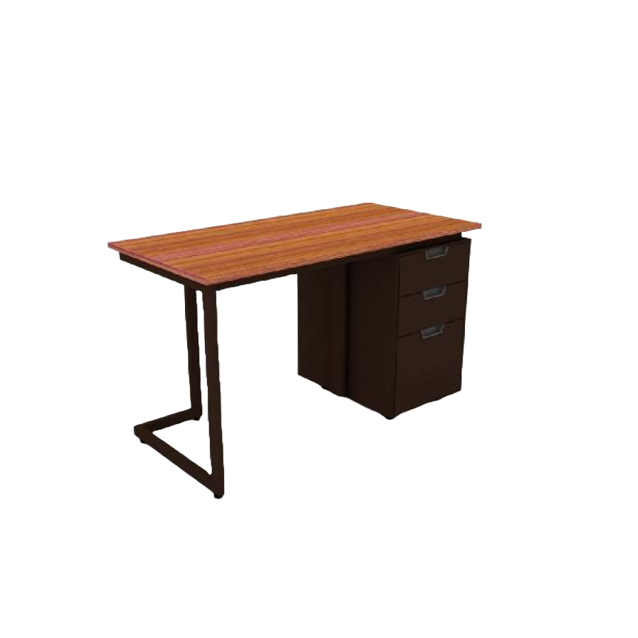 GODREJ Enterprise Table With CPU Hanger N Teak 1650mm