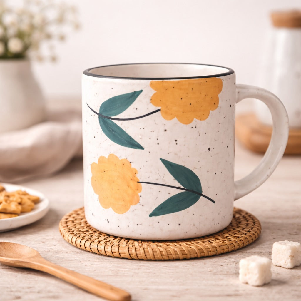 OONA CERAMIC FRENCH MUG HAND PAINTED OONA