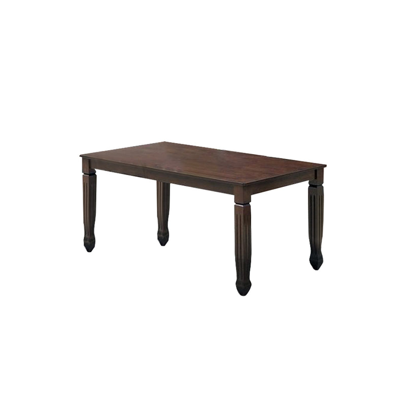 ARENA 6 Seater Dining Table Solid Wood Dark Brown