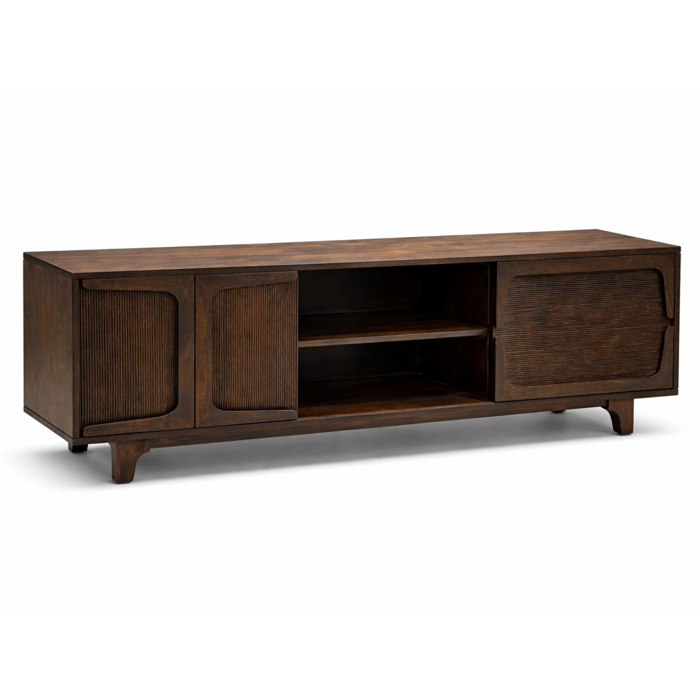 ARENA TV CABINATE 2DR 2 DWR R2286 REED WENGE BROWN ARENA