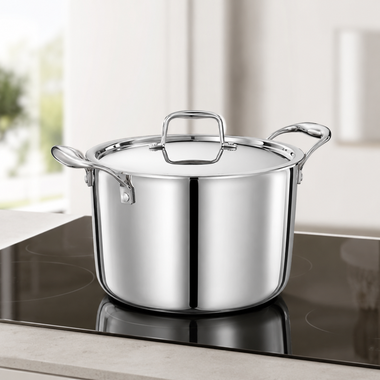 SHRI & SAM JHC-40-2- 3LTRS SS COOKWARE TRIPLY BH CASSEROLE SHRI & SAM