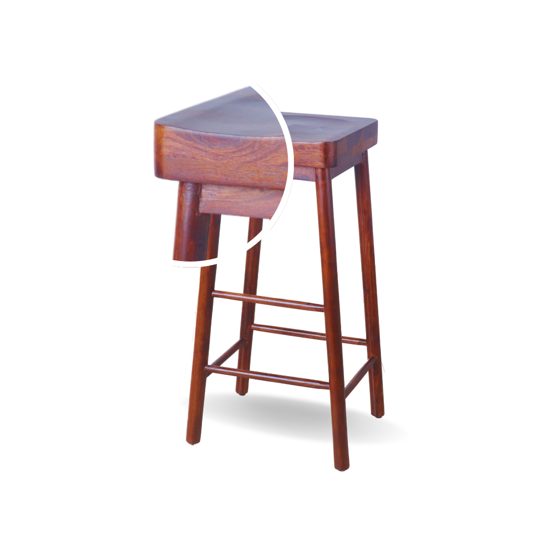 ARENA Bar Stool Sheesham Wood Light Honey Brown