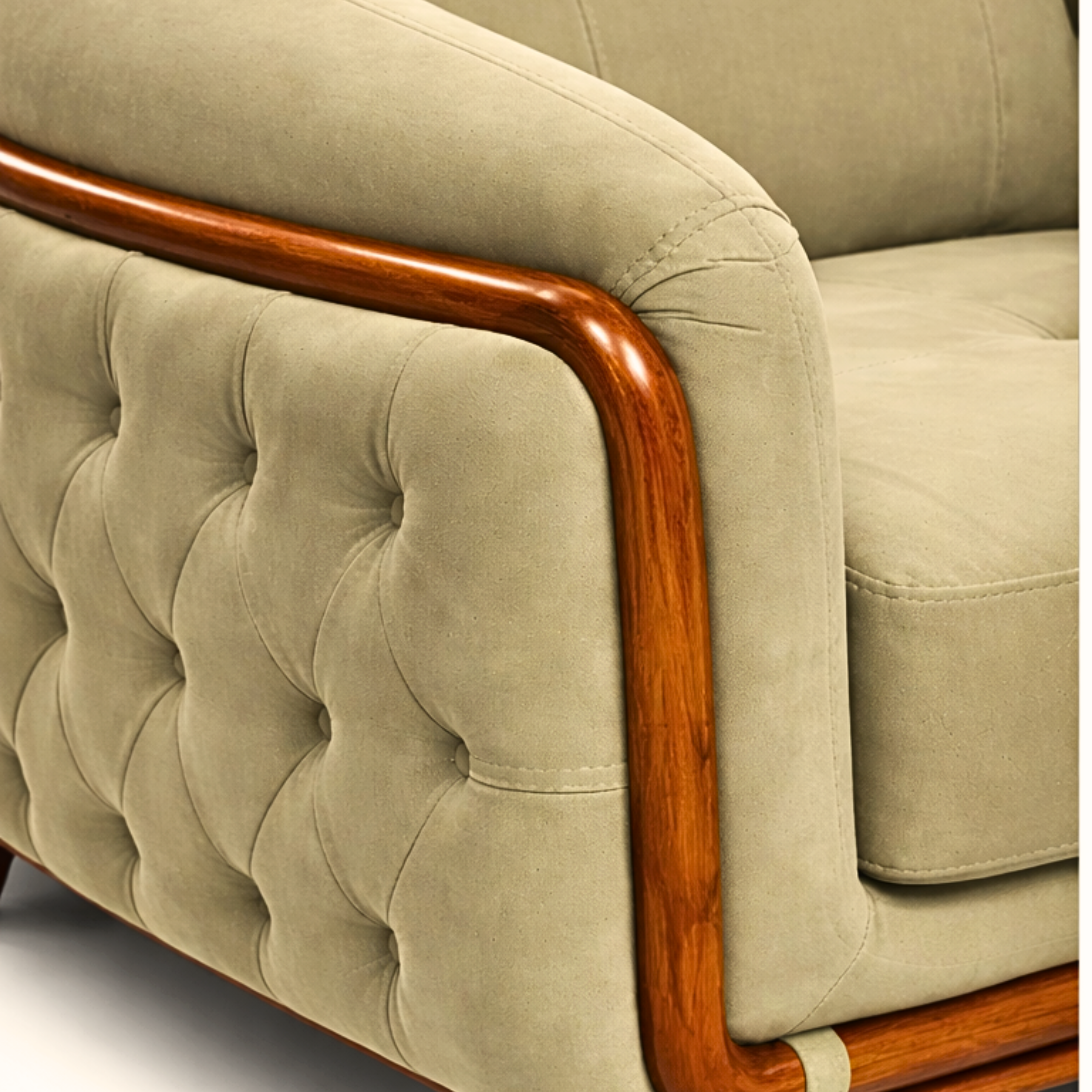 OONA Ford 3-Piece Sofa Set (3+2+1) – Dark Green OoNA