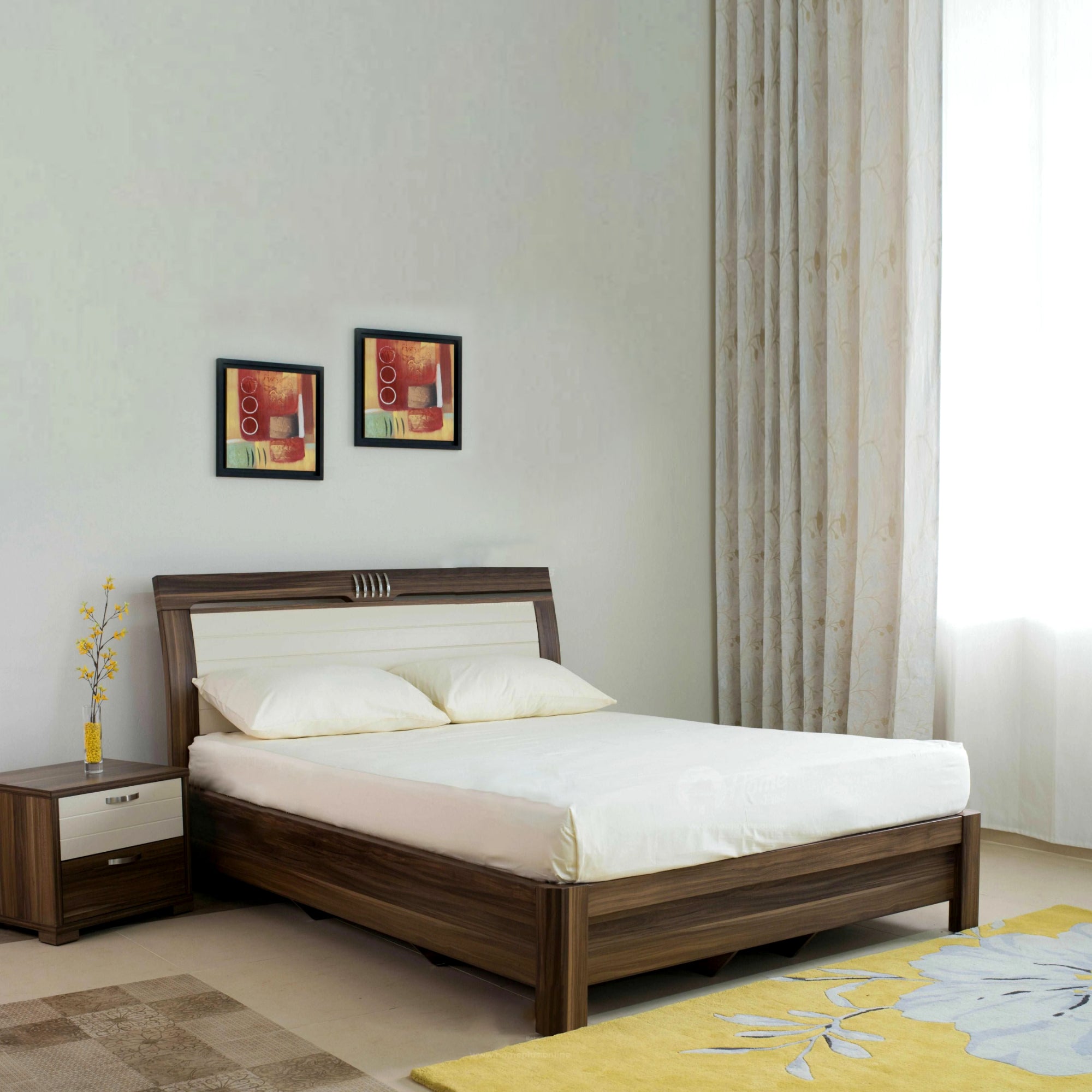 ARENA Cream Fitted 60x78 Inch Bed Sheets ARENA