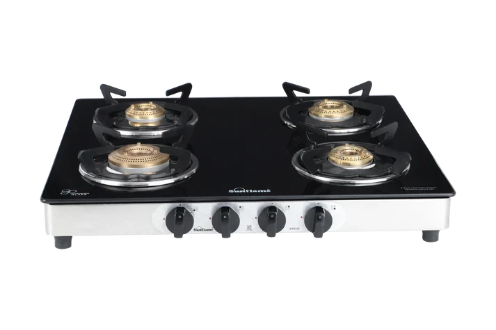 SUNFLAME COOK TOP PRIME 4B SS 4 BURNER SUNFLAME