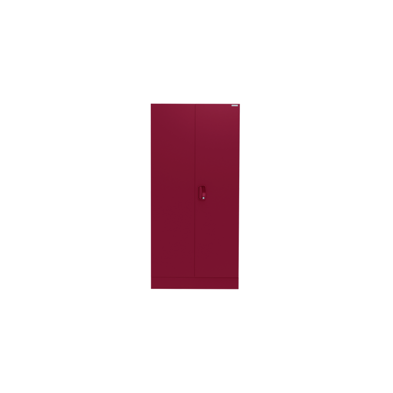 Aceline 2 Door Steel Almirah Half Locker, Berry Red