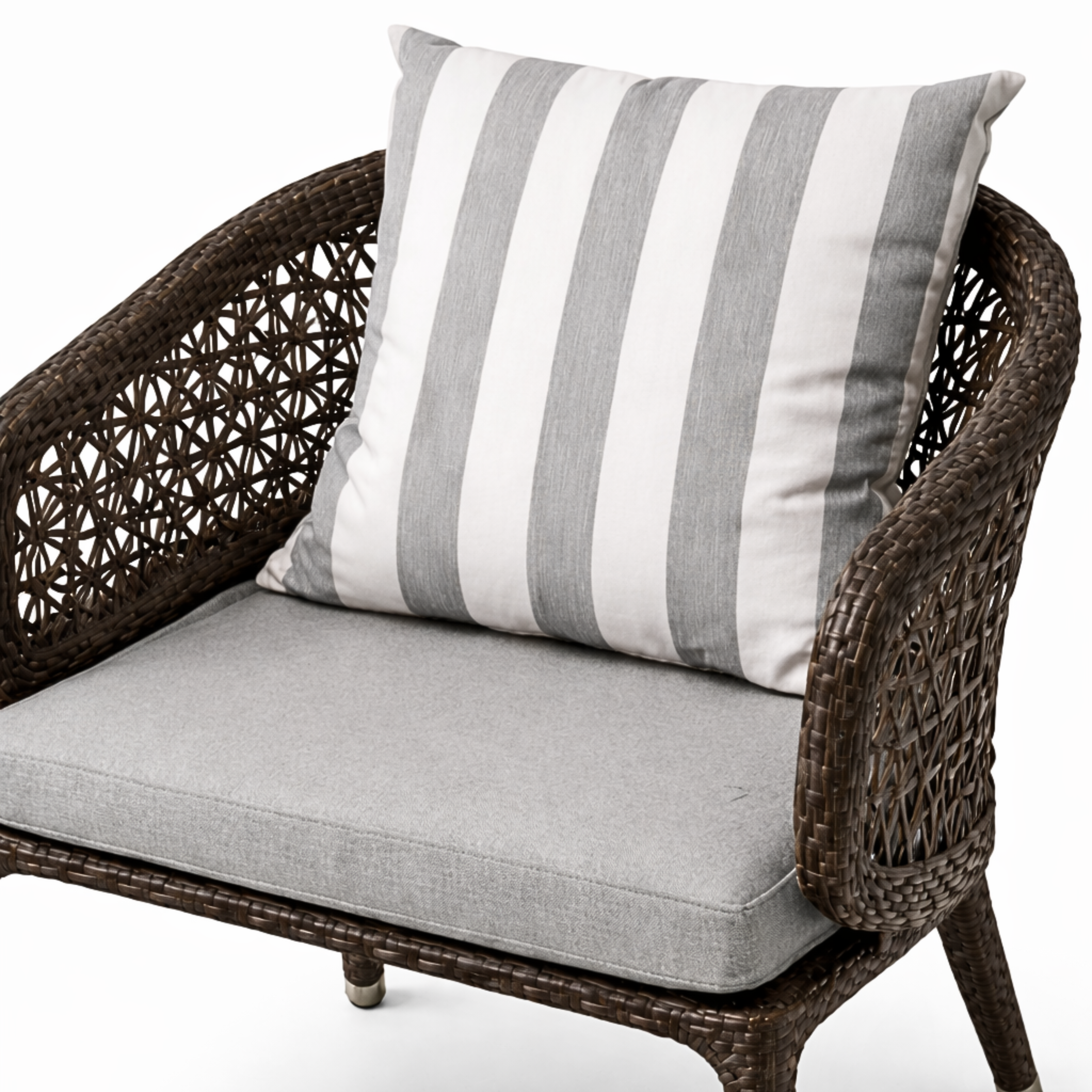 Ibiza Dining Arm Chair Rehau Wicker With Cushion Weave Craft
