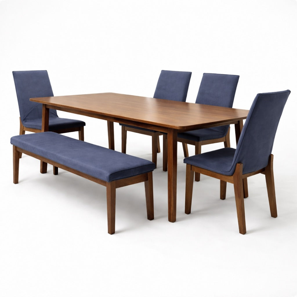 ARENA DINING SET HOUSTON 407 1+4+1 FAB GRANITE GREY RUBBER WOOD ARENA