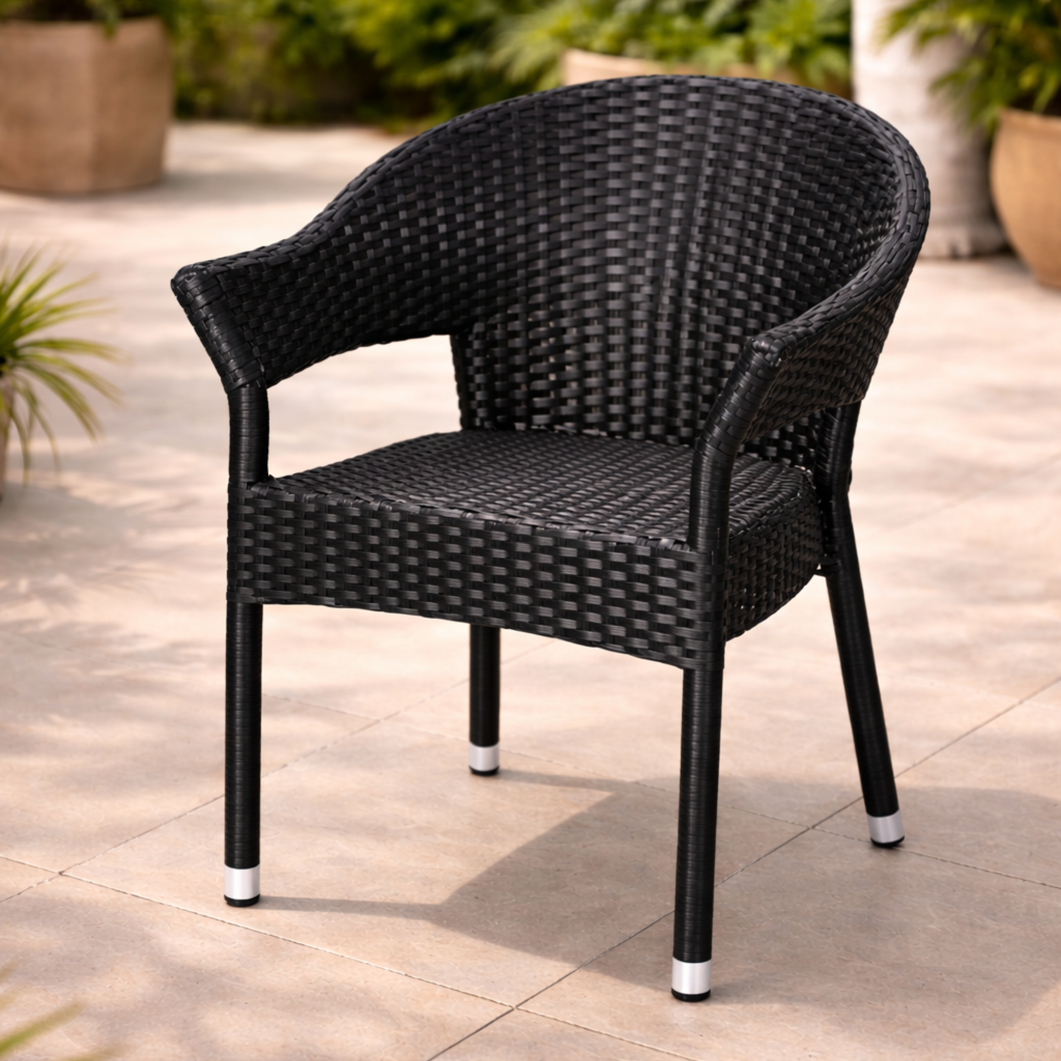 ARENA Outdoor Rattan Chair (Black) ARENA
