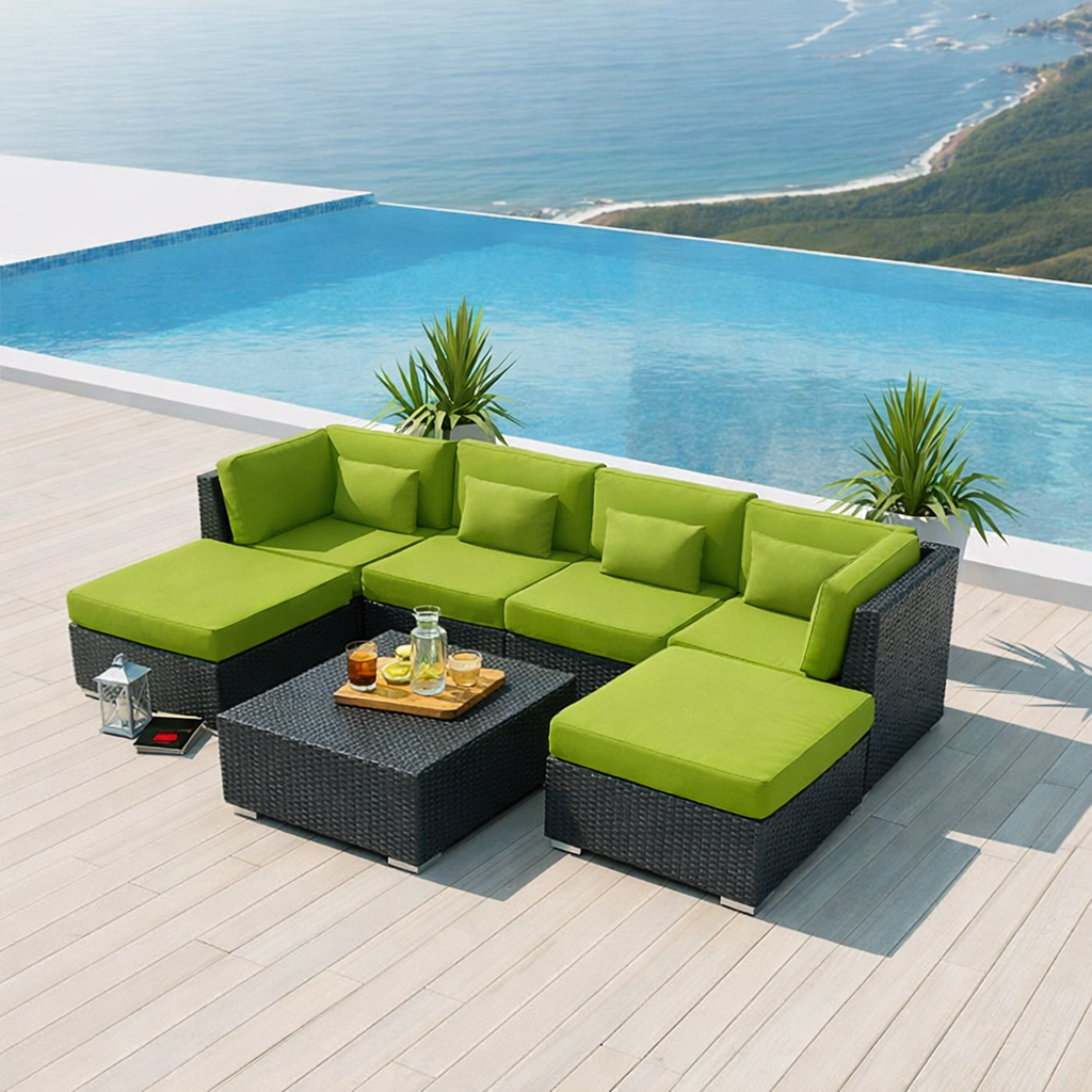 ARENA Outdoor Rattan Sectional Sofa Set ARENA