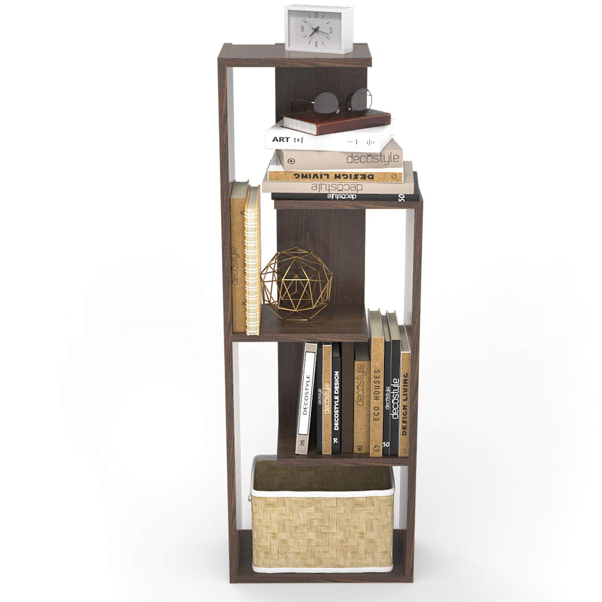 DECOSTYLE DBS101_UTS Bookshelf Dito Walnut DECOSTYLE
