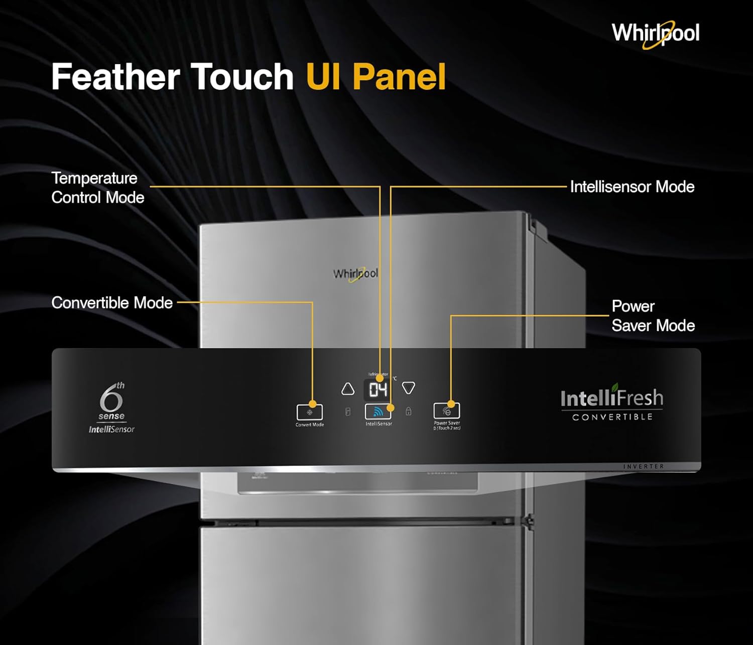 WHIRLPOOL REFRIGERATOR-FF-DD IF INV CNV 515 (2S) ALPHA STEEL-Z WHIRLPOOL