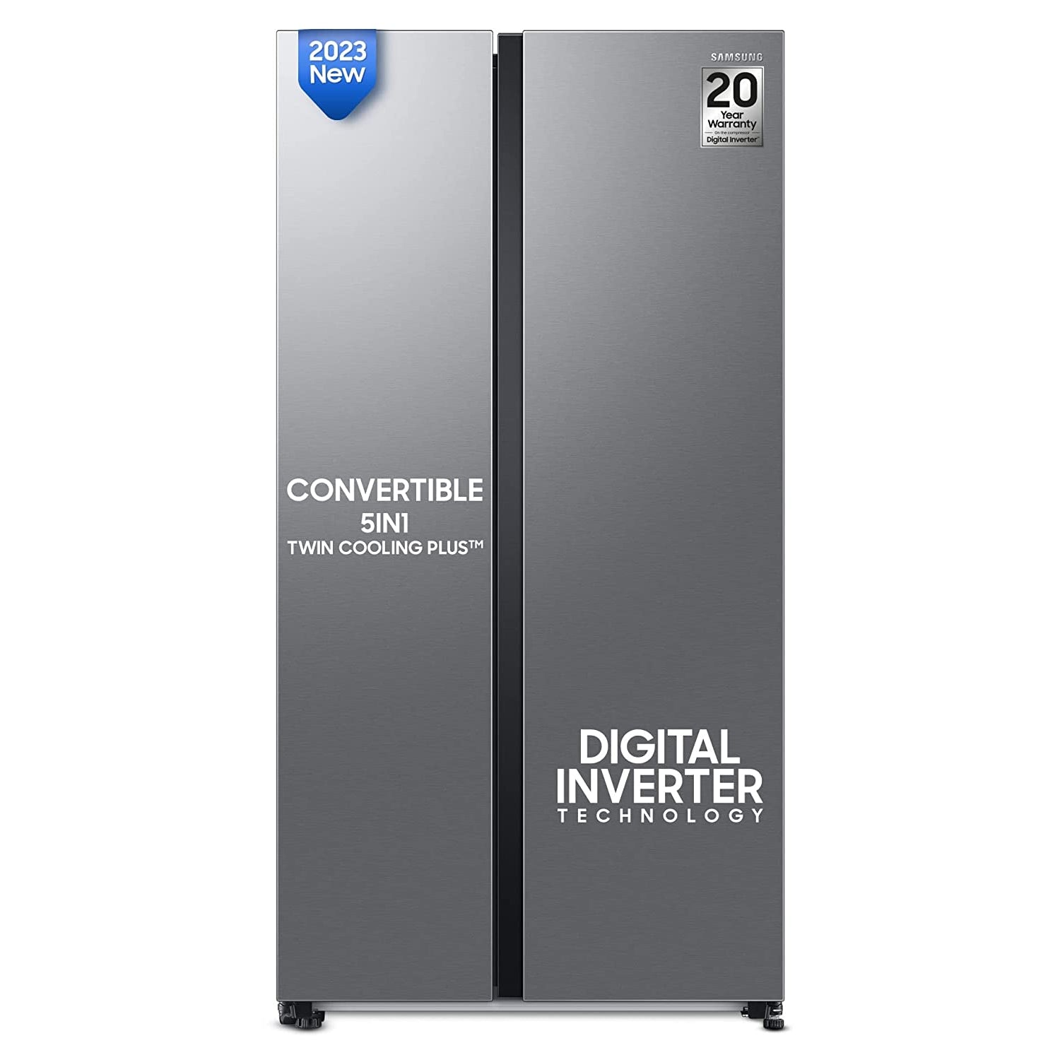 SAMSUNG RS76CG8113SL 653 Ltr Convertible 5in1 Side by Side Refrigerator SAMSUNG