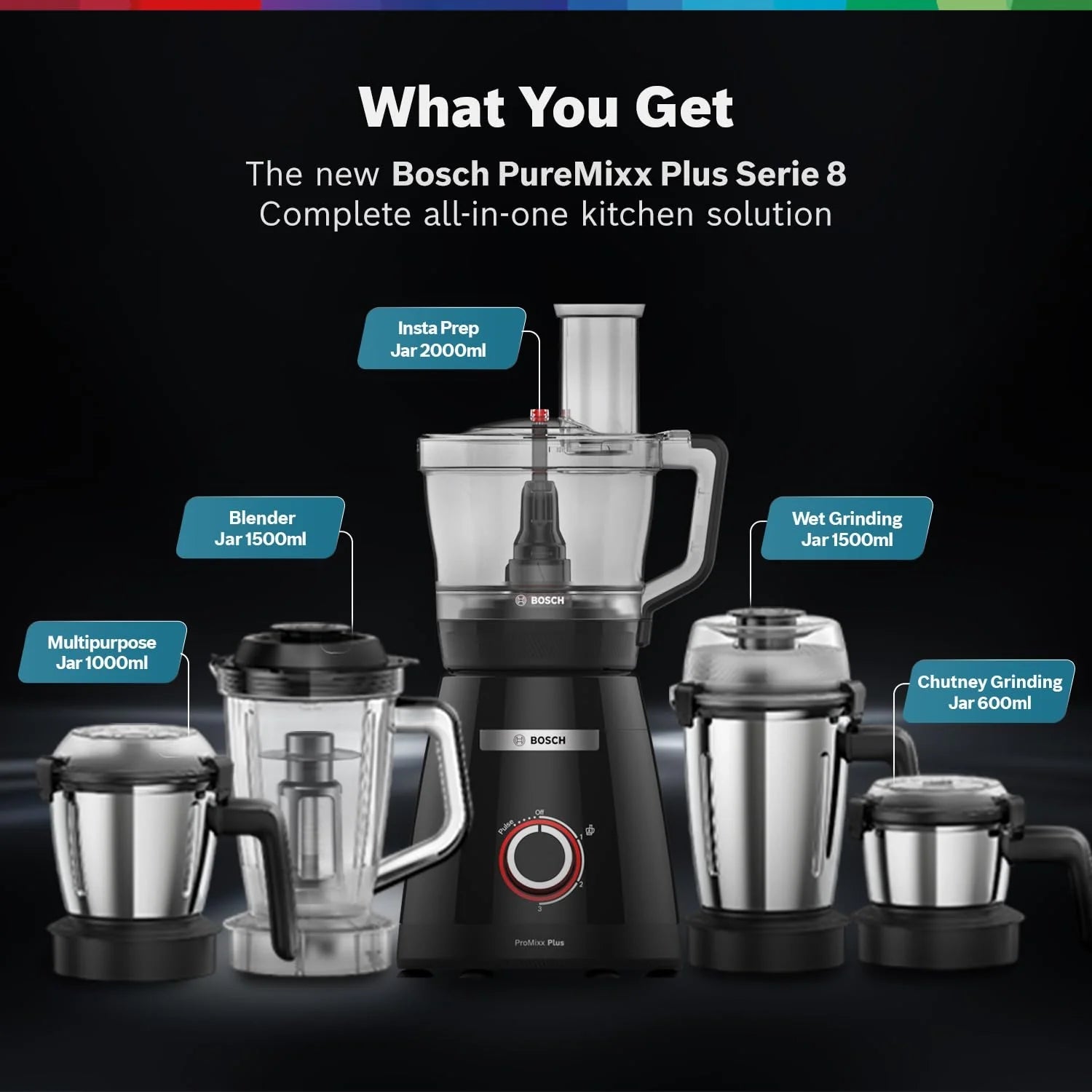 BOSCH FOOD PROCESSOR MP8515A1KI 800 WATTS BOSCH
