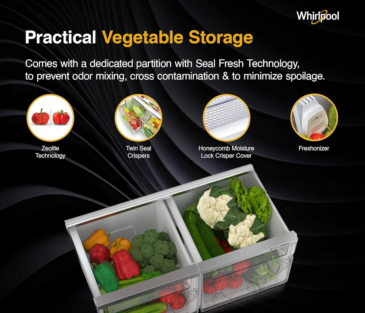 WHIRLPOOL REFRIGERATOR-FF-DD IF INV CNV 515 (2S) ALPHA STEEL-Z WHIRLPOOL