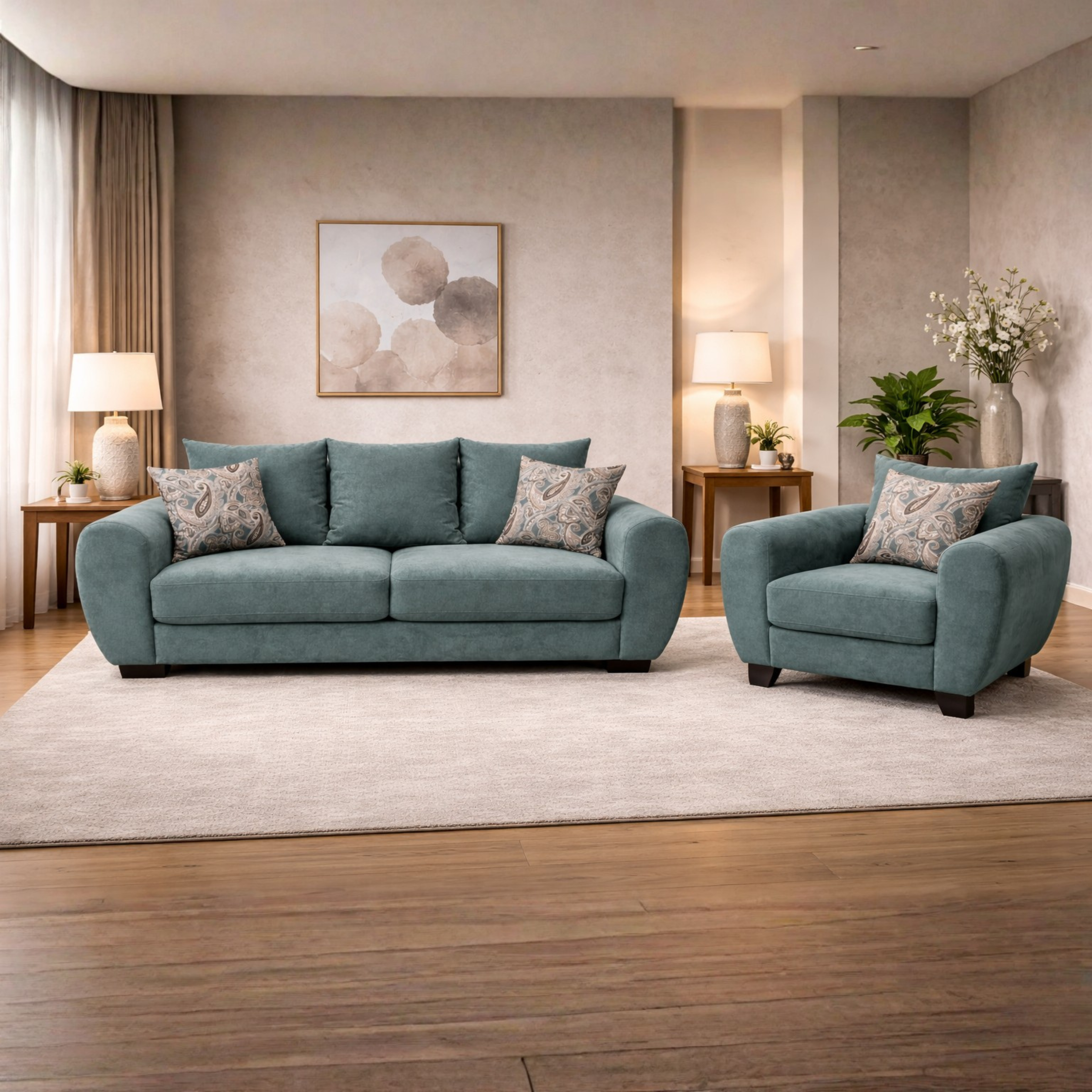 ARENA 3 PC Sofa Florence Fabric ARENA