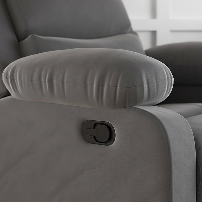 ARENA SINGLE SEATER RECLINER ILLINIOS 1S - NEW DAVOS LIGHT GREY ARENA