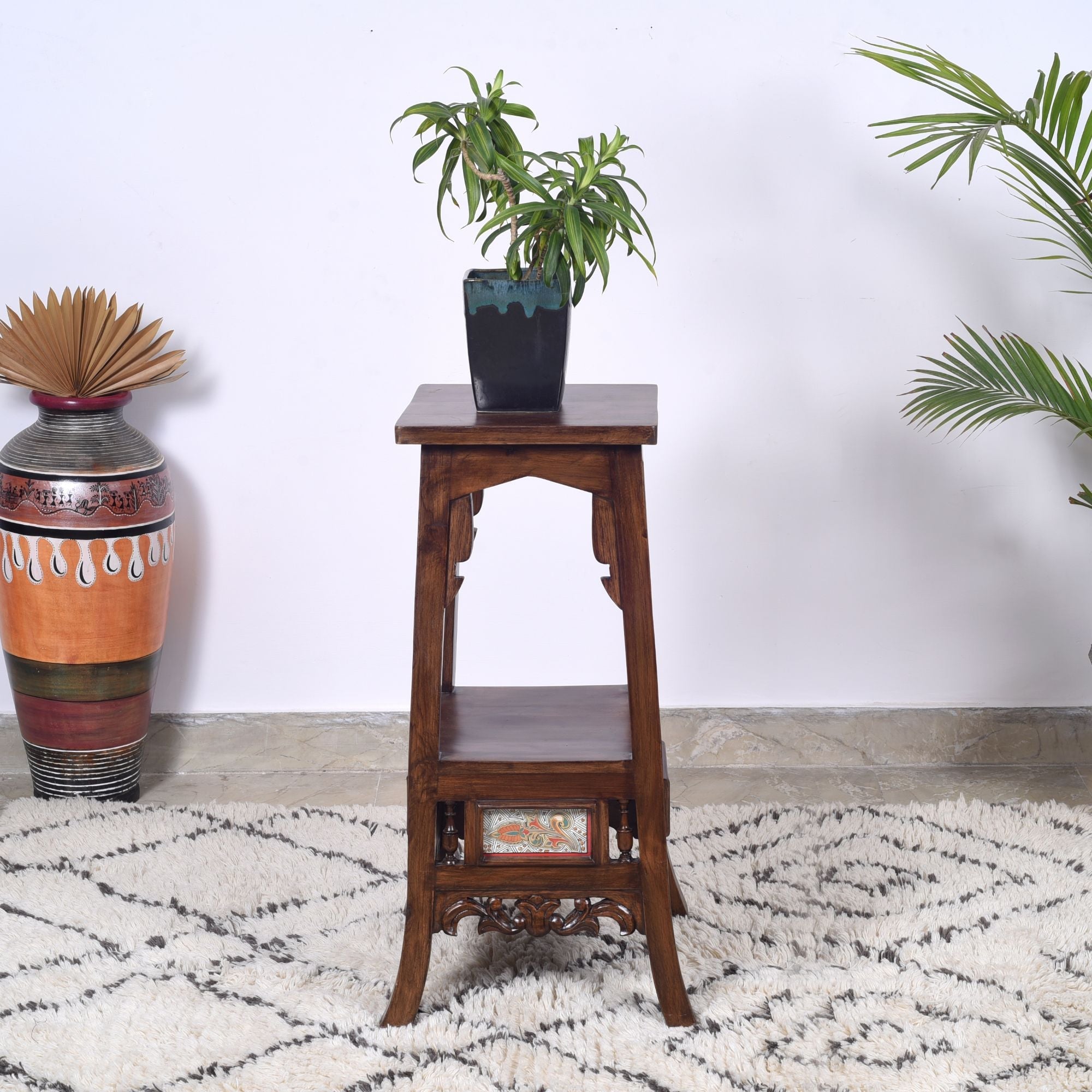 OoNA SPHINX AAC290221 Teakwood Planter Table OoNA