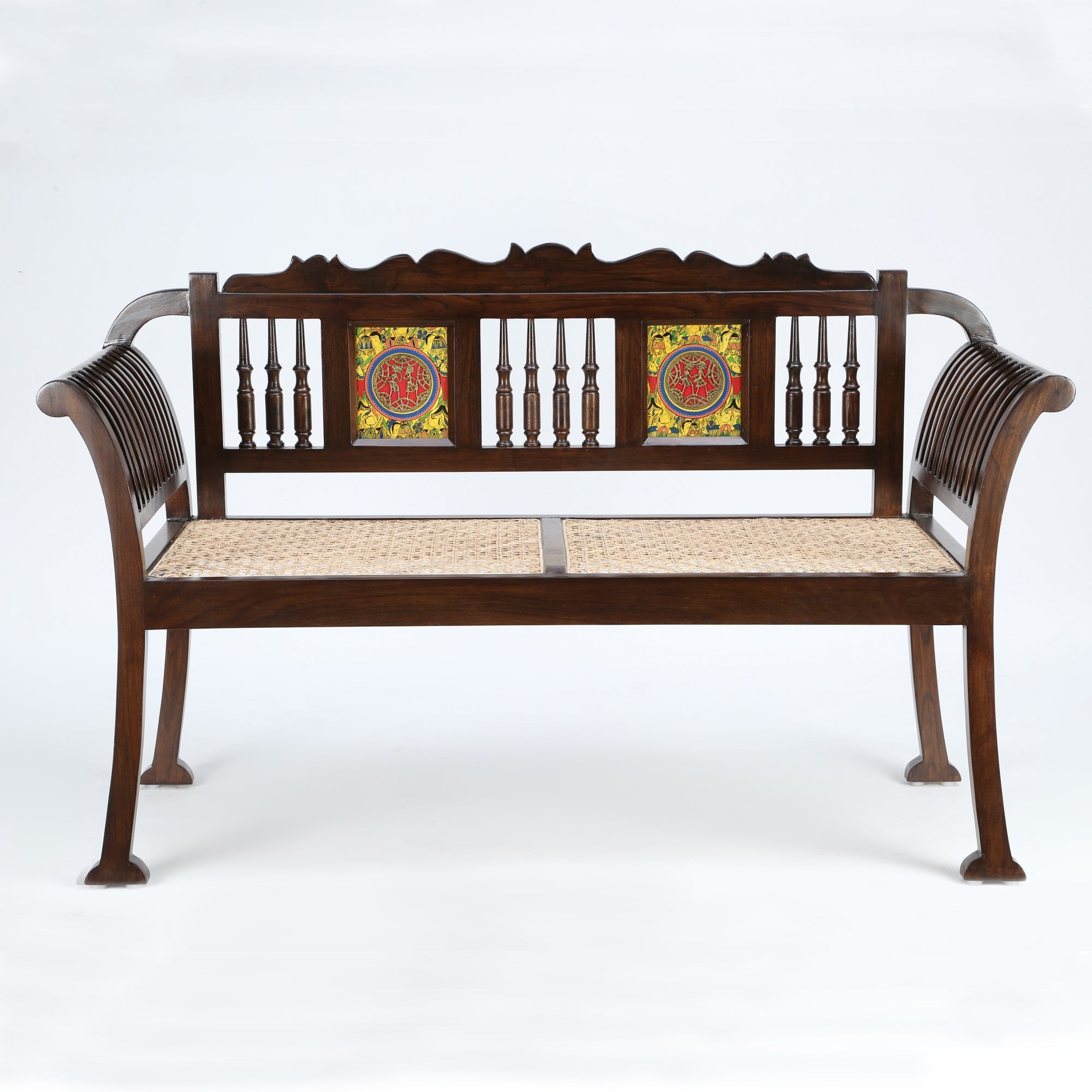 OoNA ALPA AAC300263 Teakwood Two Seater Chair OoNA