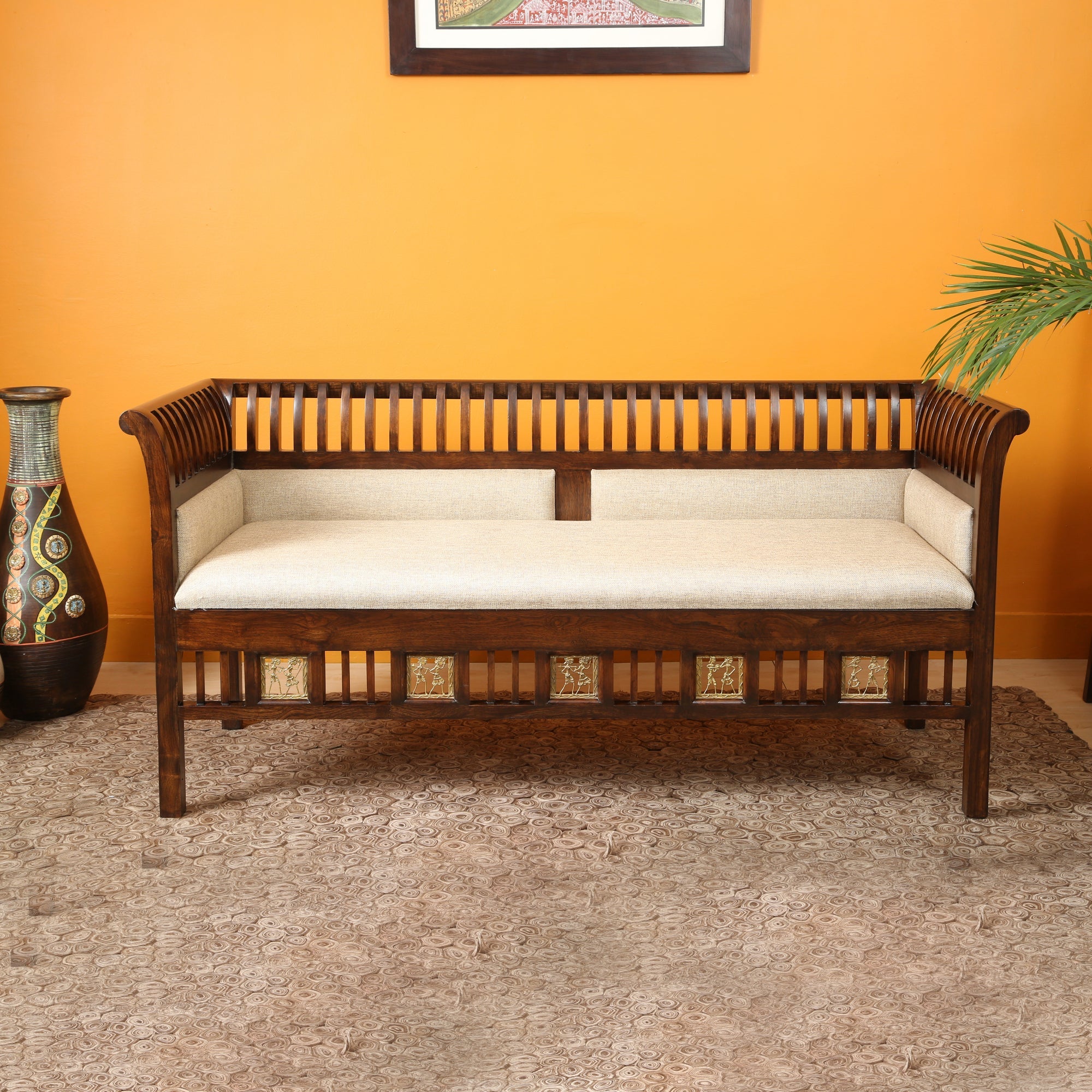OoNA POLO AAC300320 Teakwood Three Seater Chair OoNA