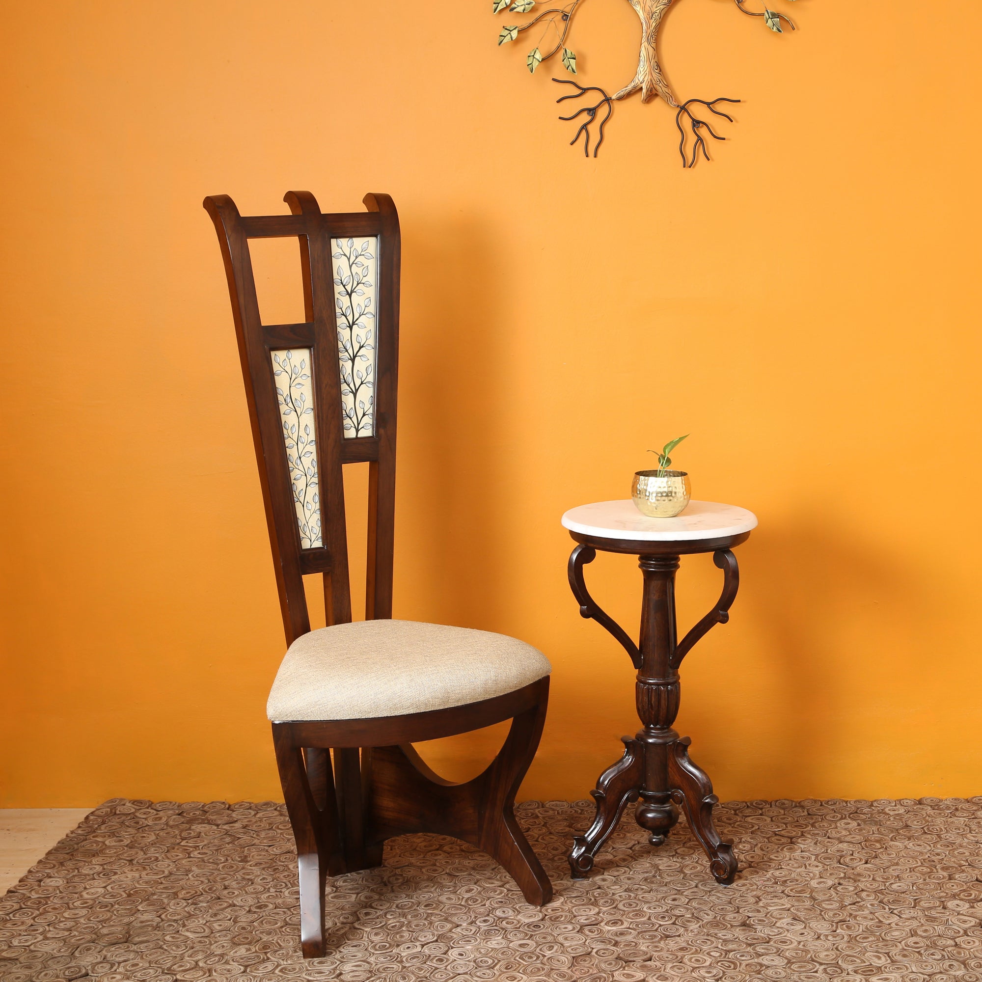 OoNA DIANA AAC300482 Teakwood Lobby Chair OoNA