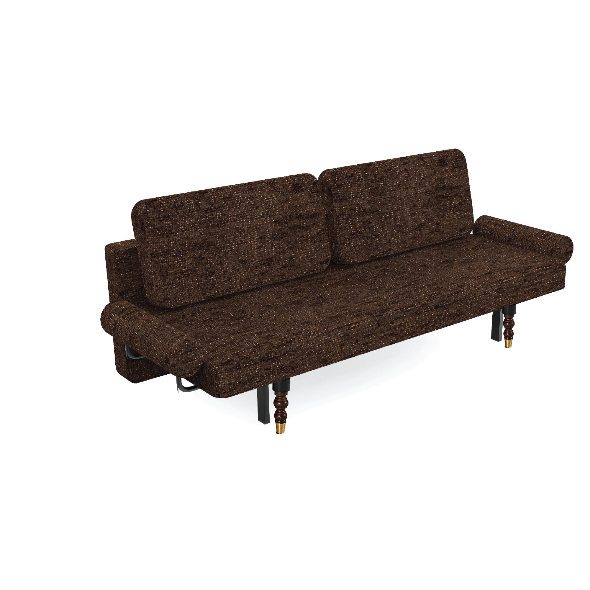Decostyle Sofa Cum Bed Dark Brown Metal Frame DECOSTYLE