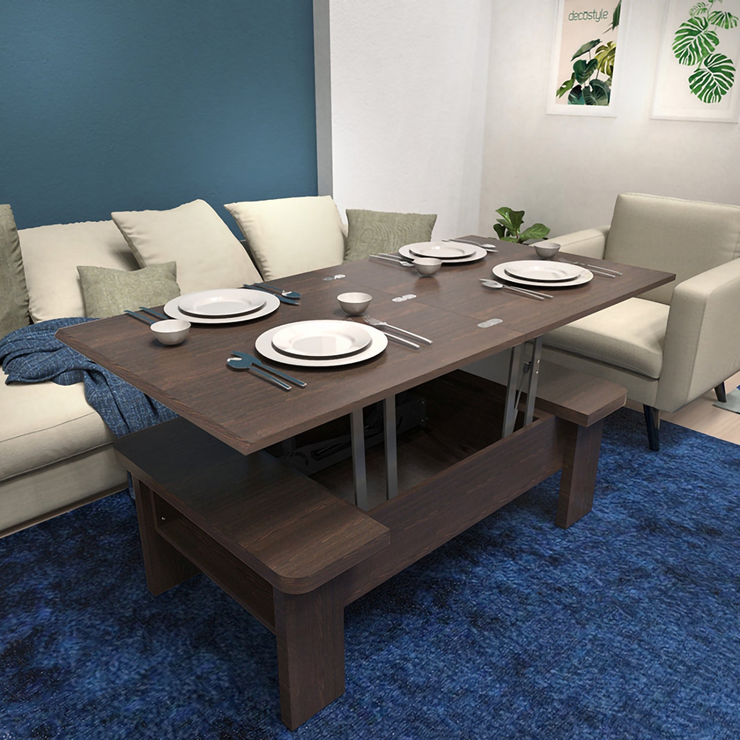DECOSTYLE DC2D103 WES Multipurpose Coffee Table Wenge DECOSTYLE