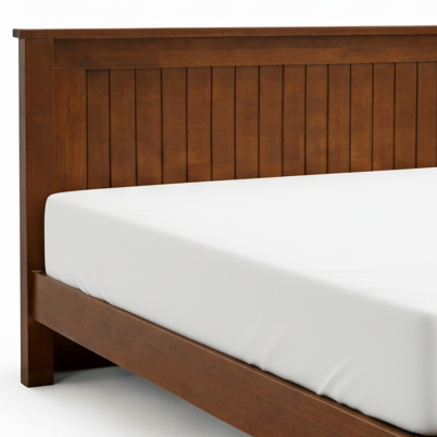 ARENA SINGLE BED RAYTON 77X160 CMS RUBBER WOOD COLOR WALNUT ARENA