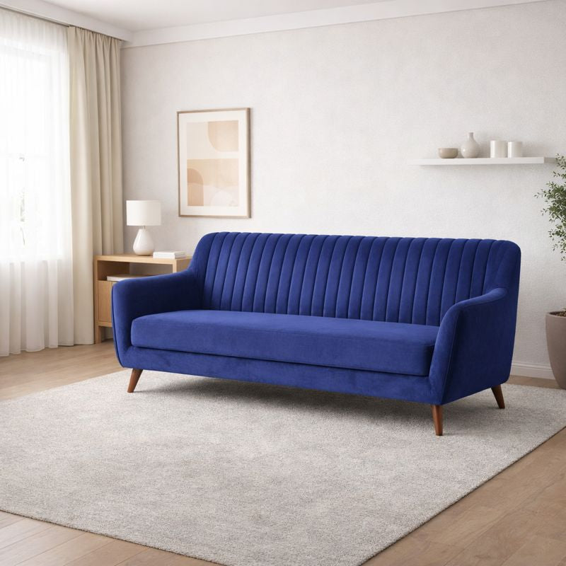 ARENA 3 SEATER SOFA NANCY MOLFINO 24 SZ INK BLUE ARENA