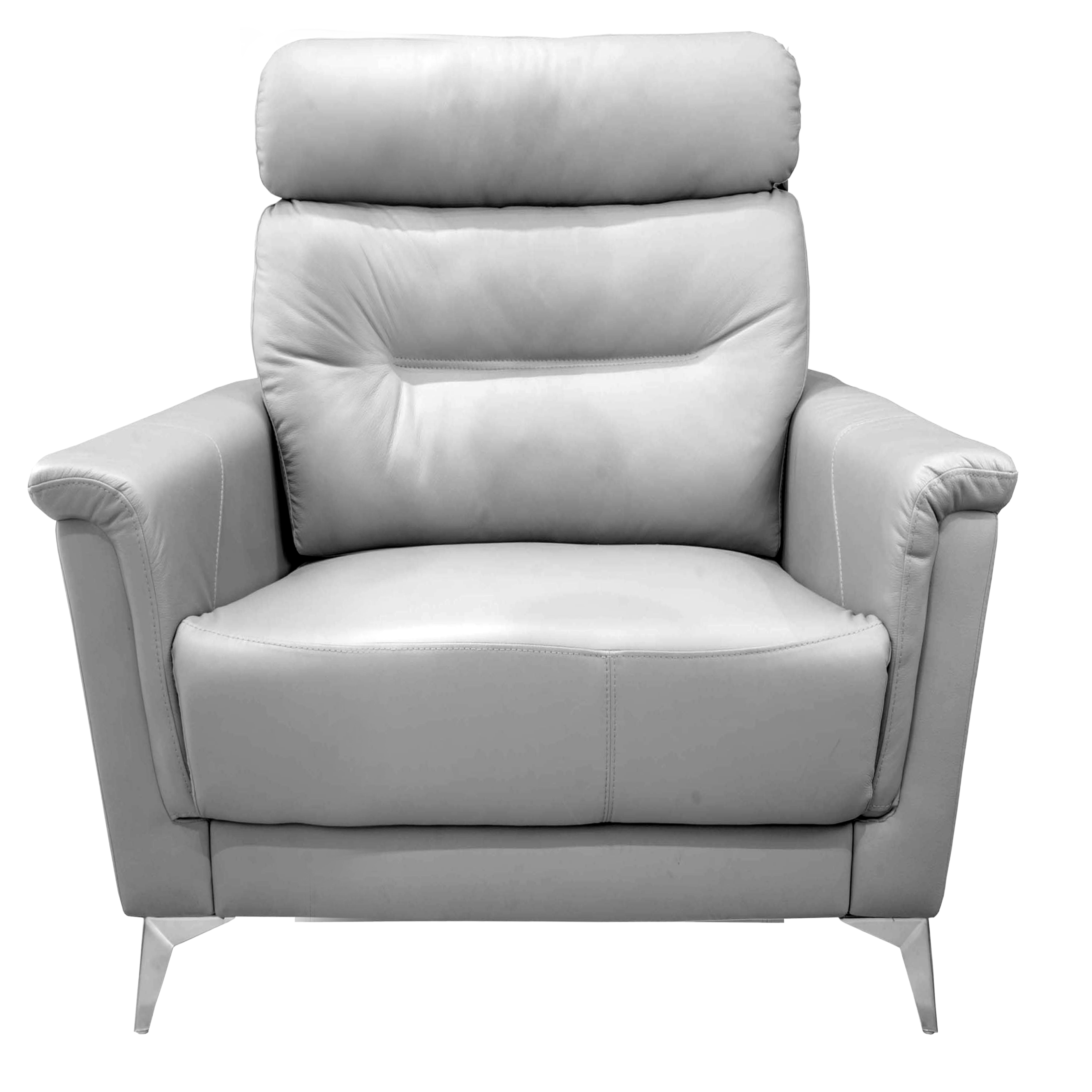 ARENA Iris Single Seater Sofa Leather PVC CYPRUS (Light Grey) ARENA
