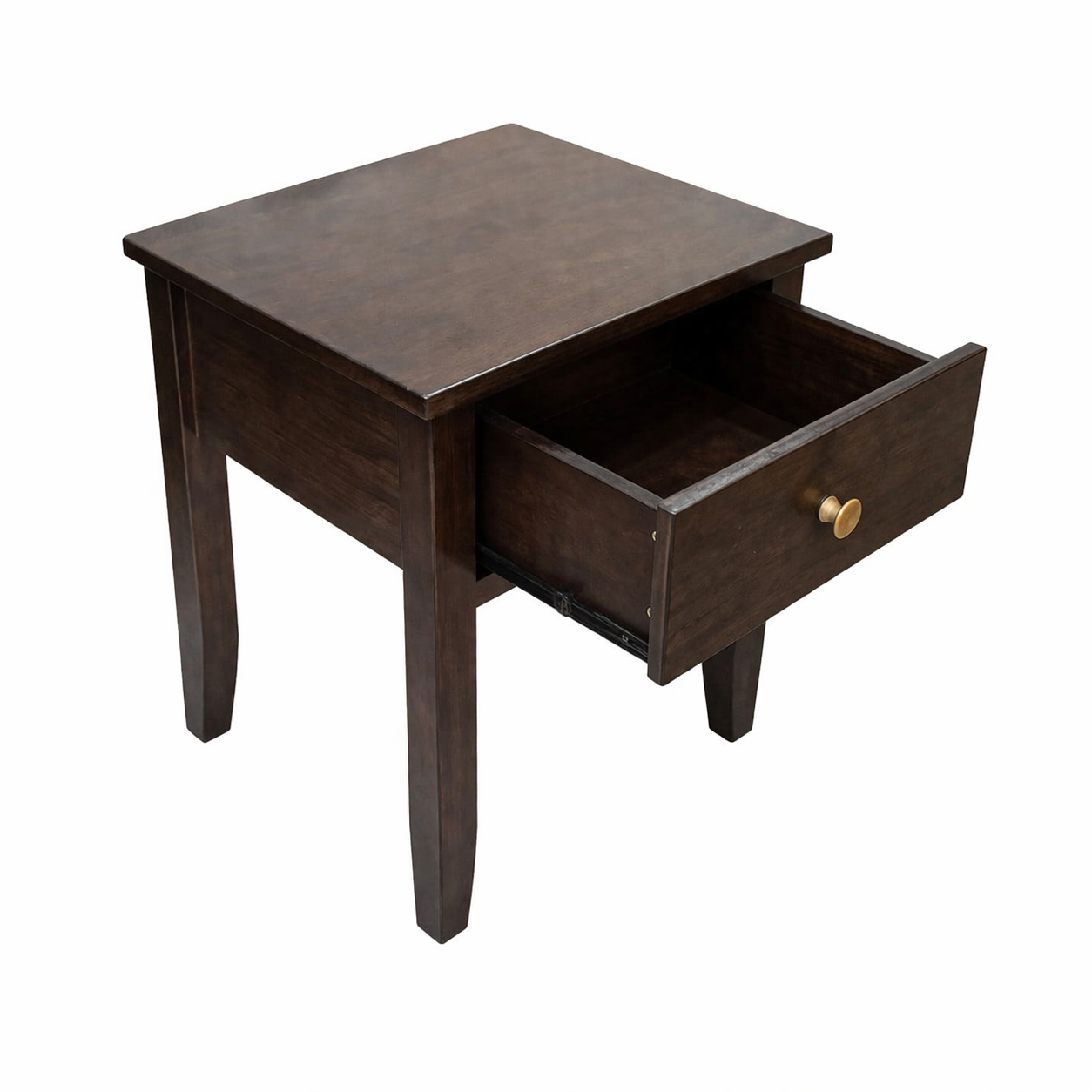 ARENA SIDE TABLE VENETUS 1 DRAWER RUBBER WOOD WENGE ARENA