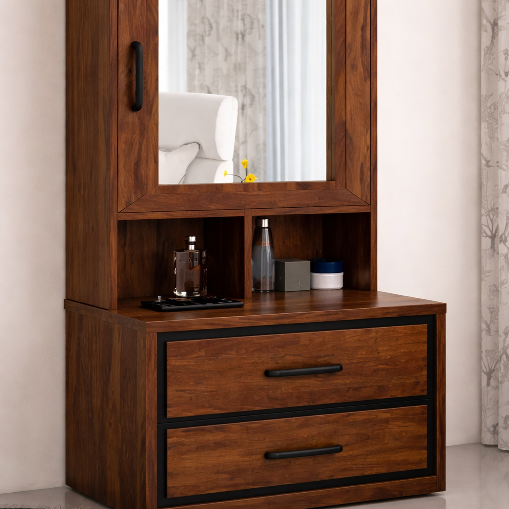 SPACEWOOD Dresser Boston Pb Sheesham Wood Finish SPACEWOOD