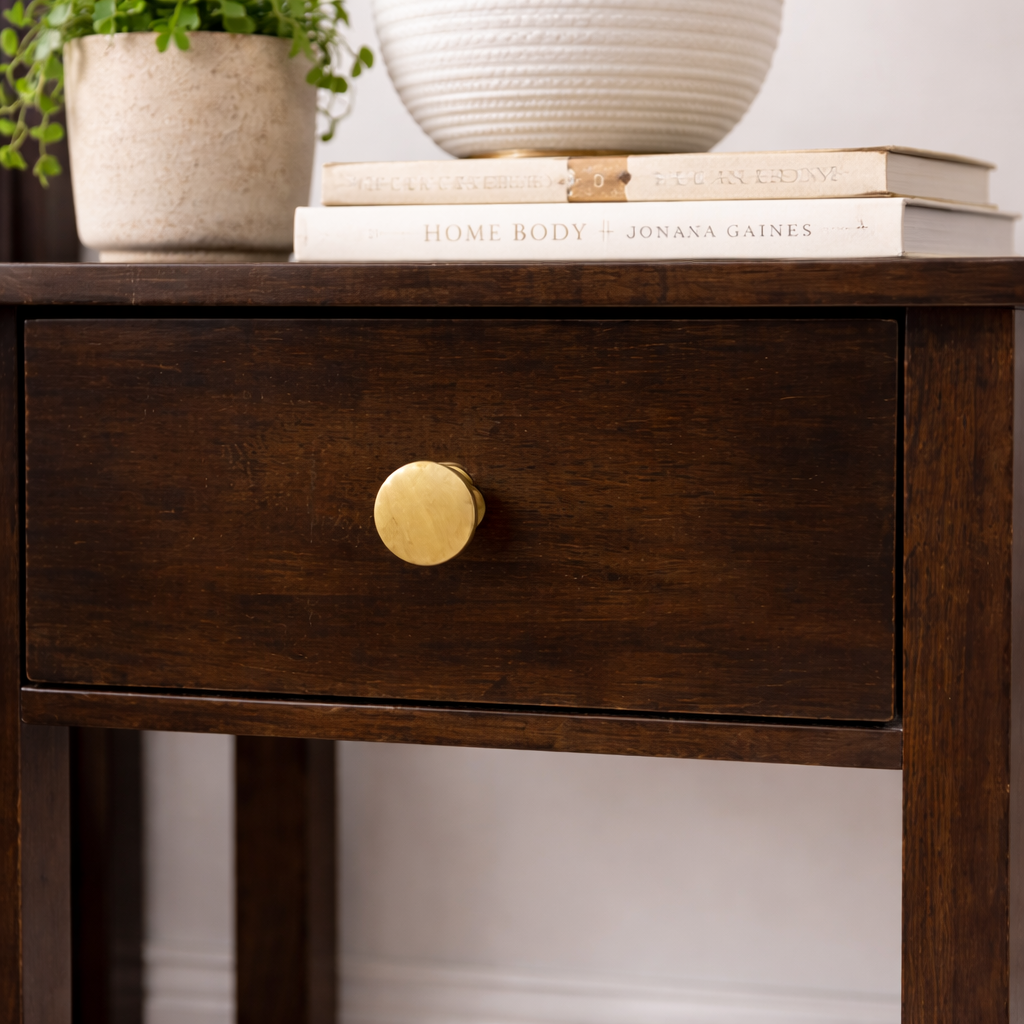ARENA SIDE TABLE VENETUS 1 DRAWER RUBBER WOOD WENGE ARENA