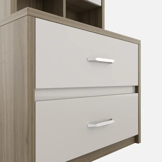 SW DRESSING TABLE NORA PVC HD - LYON WALNUT CMM Arena Retails Pvt Ltd