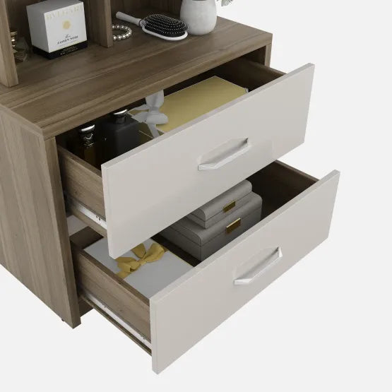 SW DRESSING TABLE NORA PVC HD - LYON WALNUT CMM Arena Retails Pvt Ltd