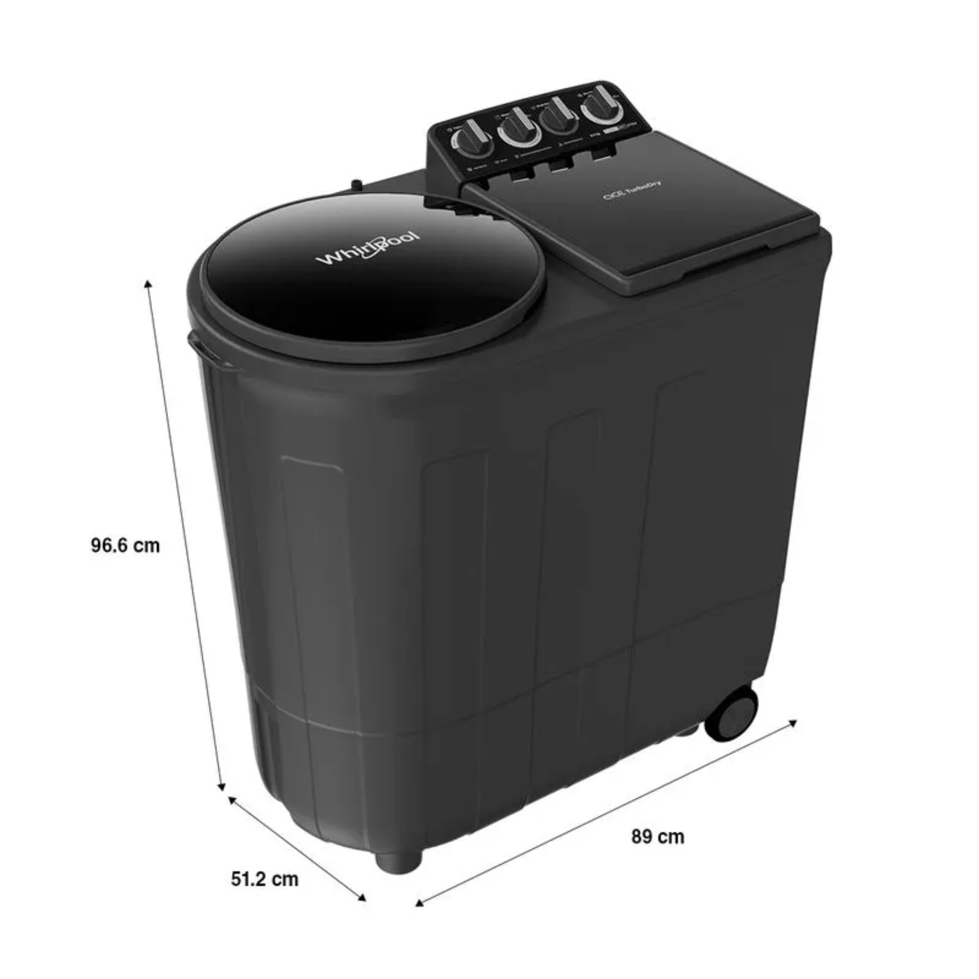 WHIRLPOOL SEMI AUTOMATIC ACE 8.5 TRB DRY XTRAA (10YR) GREY WHIRLPOOL