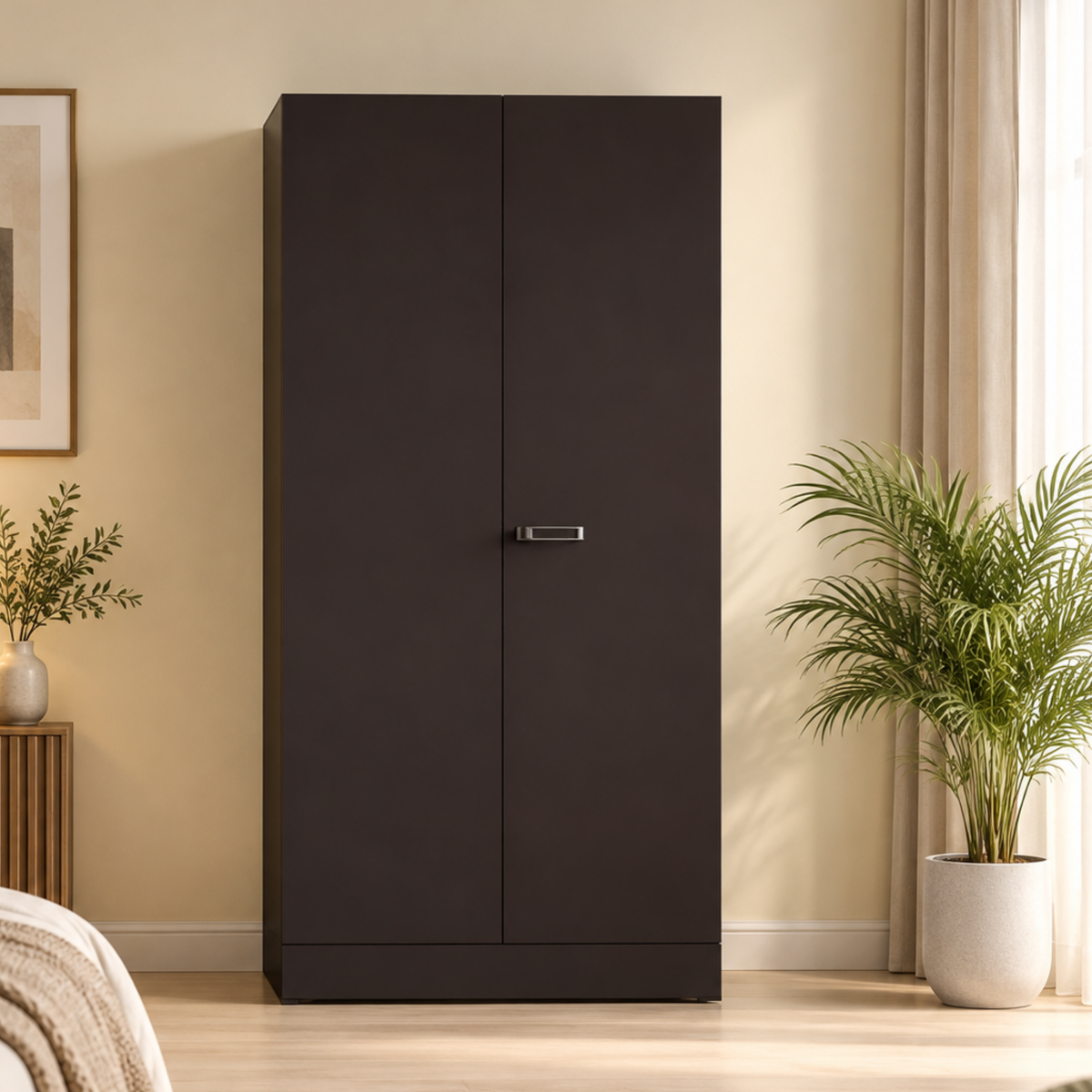 GODREJ 2 DOOR WARDROBE AURALINE MEN BASIC WHT COFFEE BR GODREJ