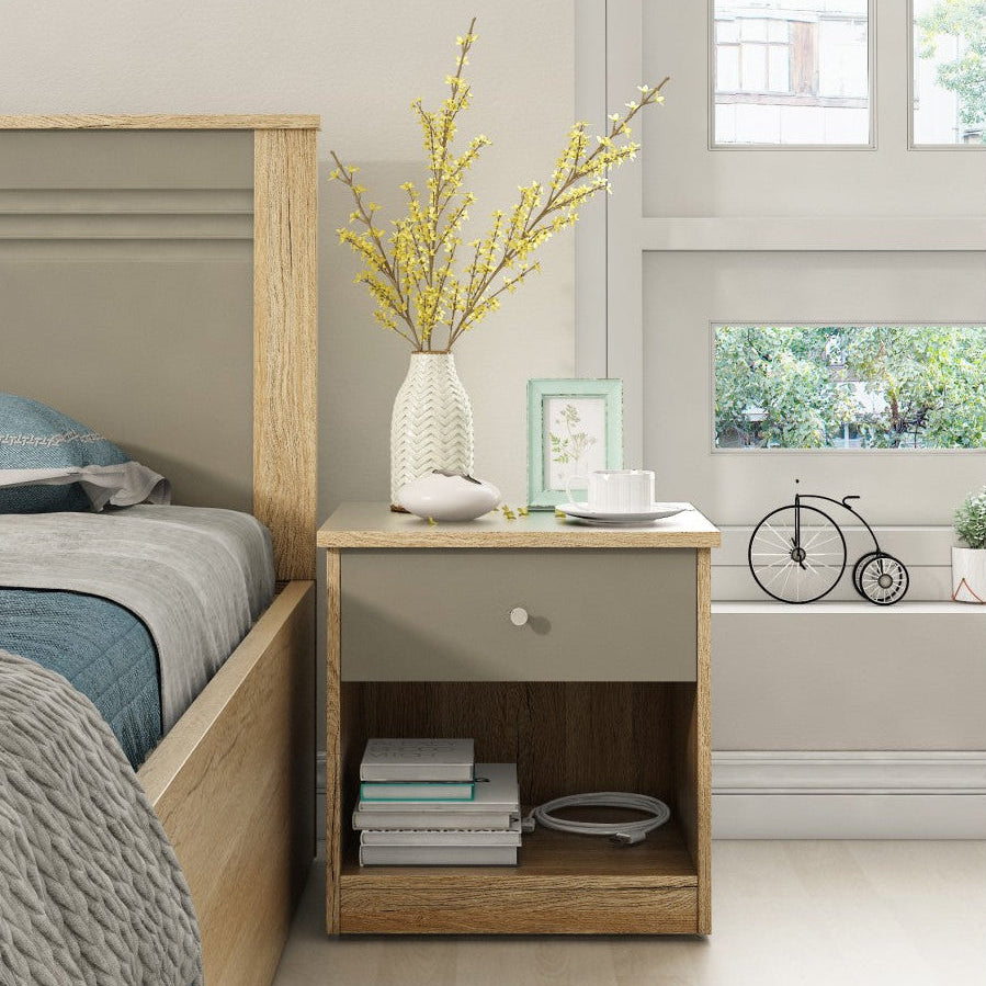 SW BED SIDE TABLE NESTER-SEBASTIAN OAK 450X402X450 SPACEWOOD