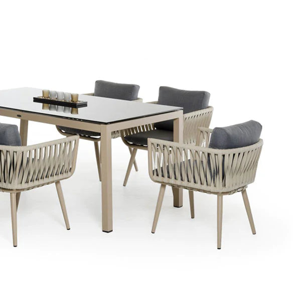 ARENA Outdoor 6 Seater Table Rattan (100 x 180 x 76 Cm) ARENA