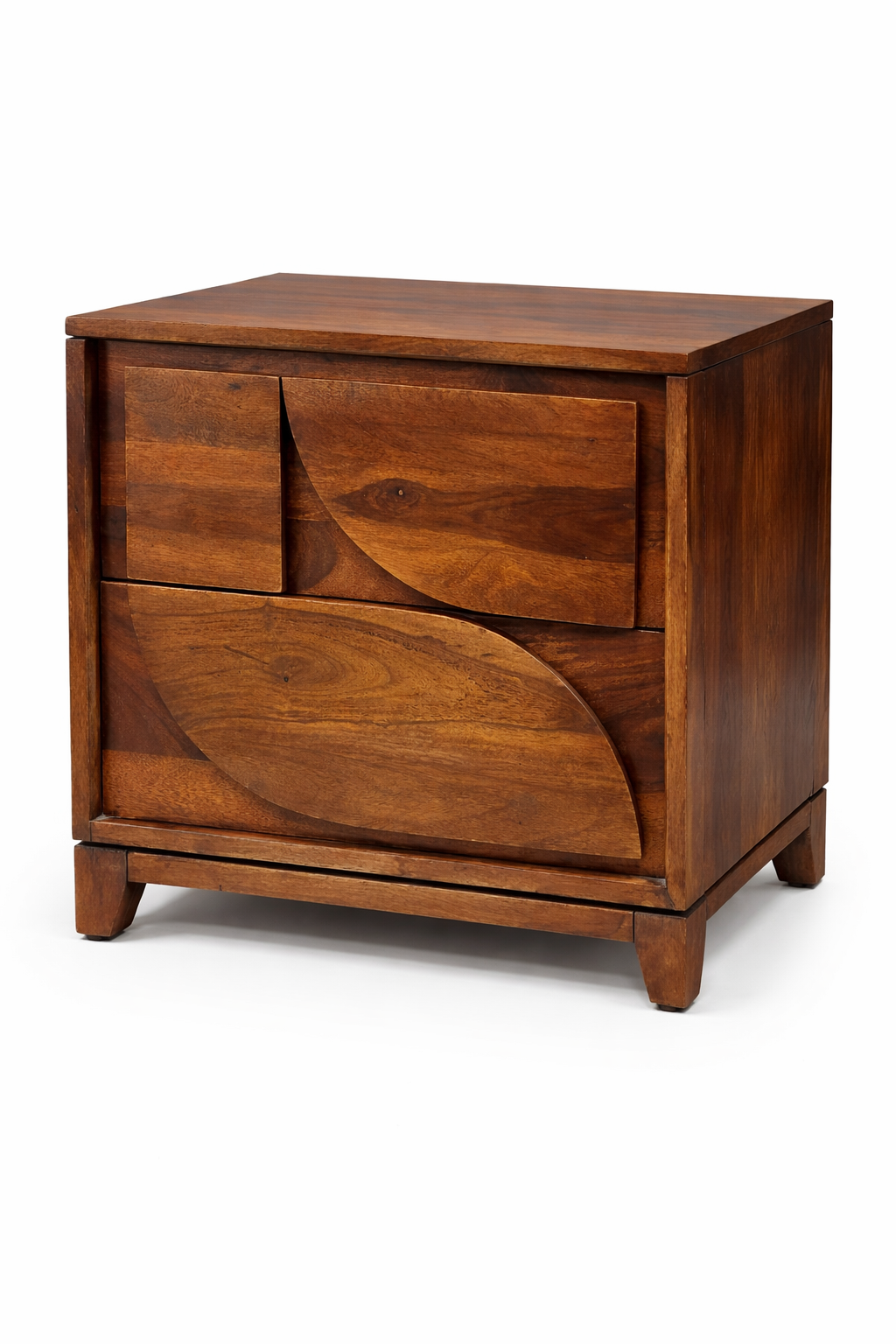 ARENA BEDSIDE 2 2188 2 DRAWER LUNAR SHEESHAM/ACACIA LHB ARENA