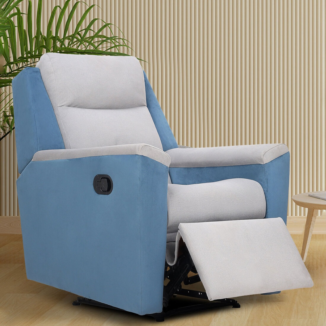 ARENA Single Manual Recliner BELLO Fabric Grey ARENA