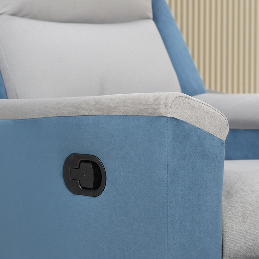 ARENA Single Manual Recliner BELLO Fabric Grey ARENA