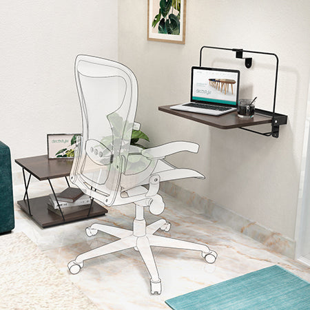 DECOSTYLE Folding Study Table Wall Mounted DWR 121 WES (Wenge) DECOSTYLE