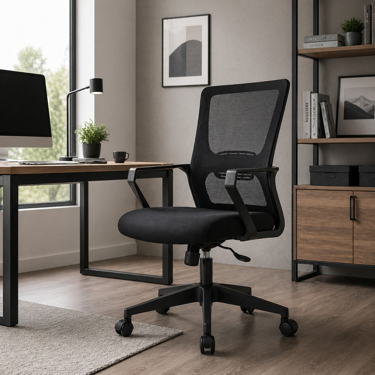 ARENA HIGH BACK CHAIR MUXA JAINY BLACK HB CMM Arena Retails Pvt Ltd