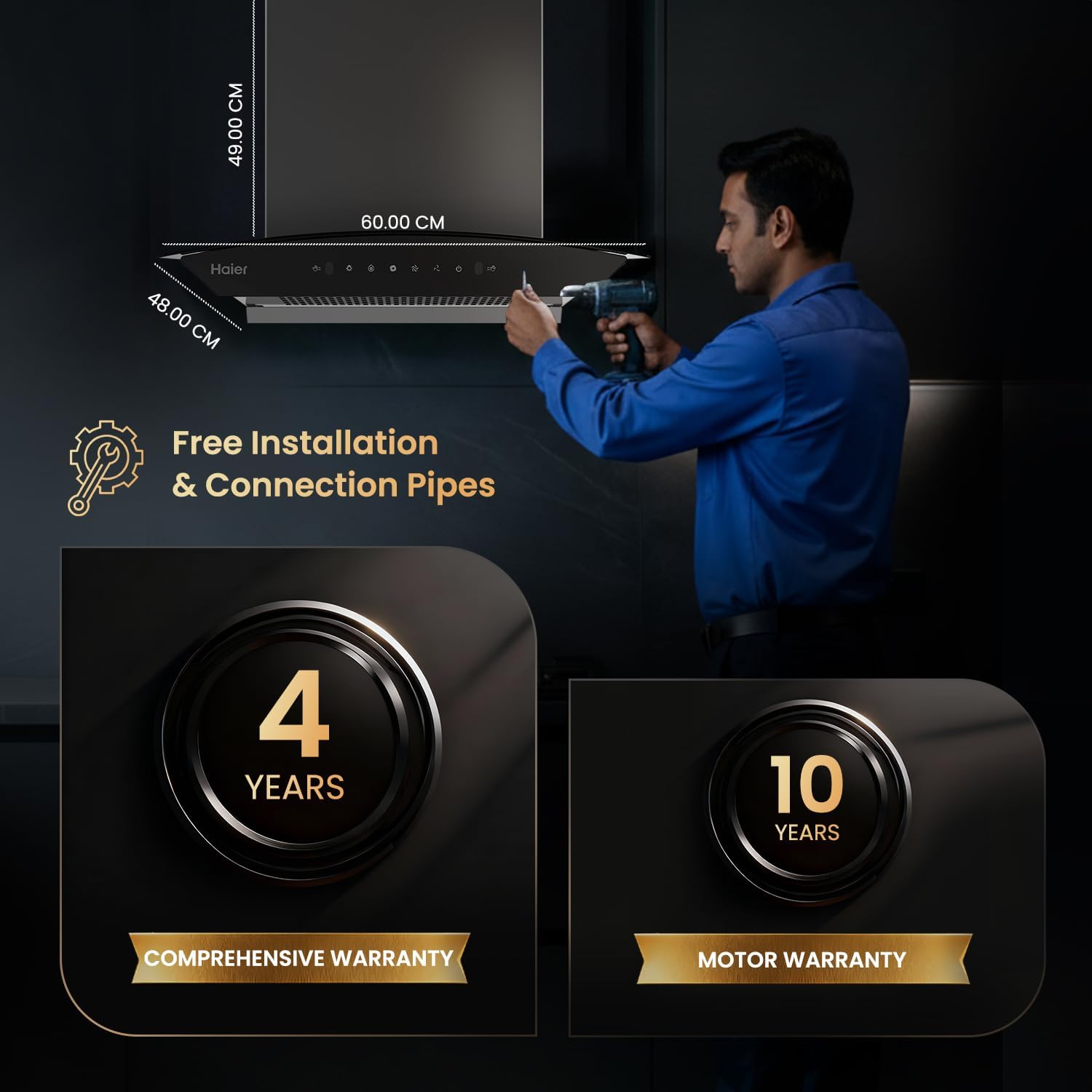 HAIER CHIMNEY HIH-G1600-IN HAIER