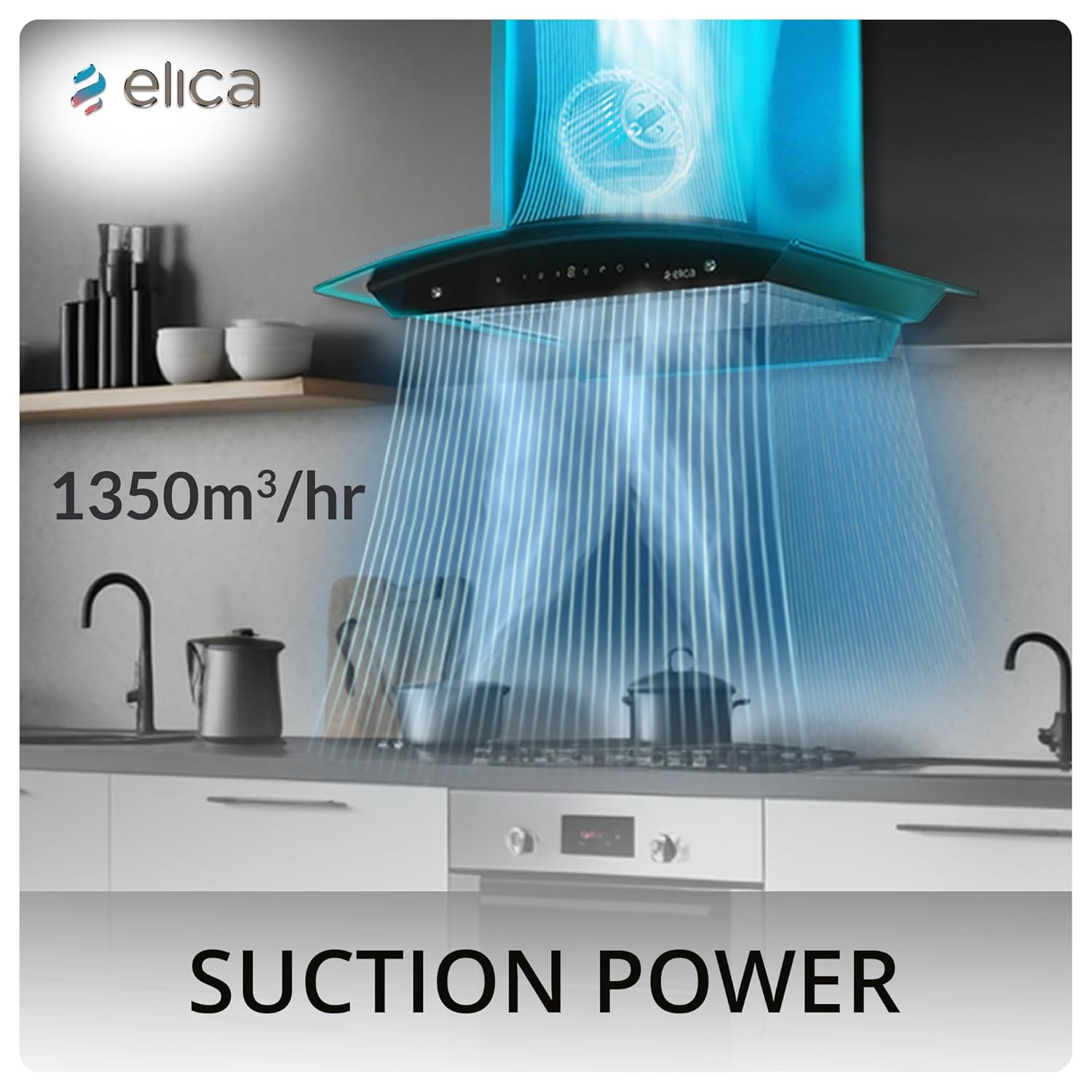 ELICA CHIMNEY SPOT TC 3V NA60 CM CHIMNEY ELICA